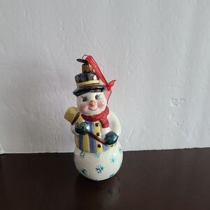 Christopher Radko "Frosty the snowman "Christmas Ornament porcelain 6"